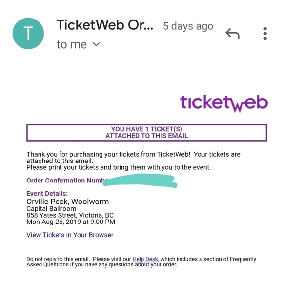 SOLD Orville Peck concert ticket TONIGHT - Picture 2 of 2